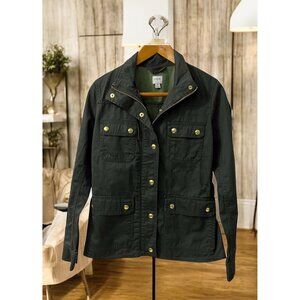J‎ Crew Olive Field Mechanic Classic Rugged Military Utility Jacket S
